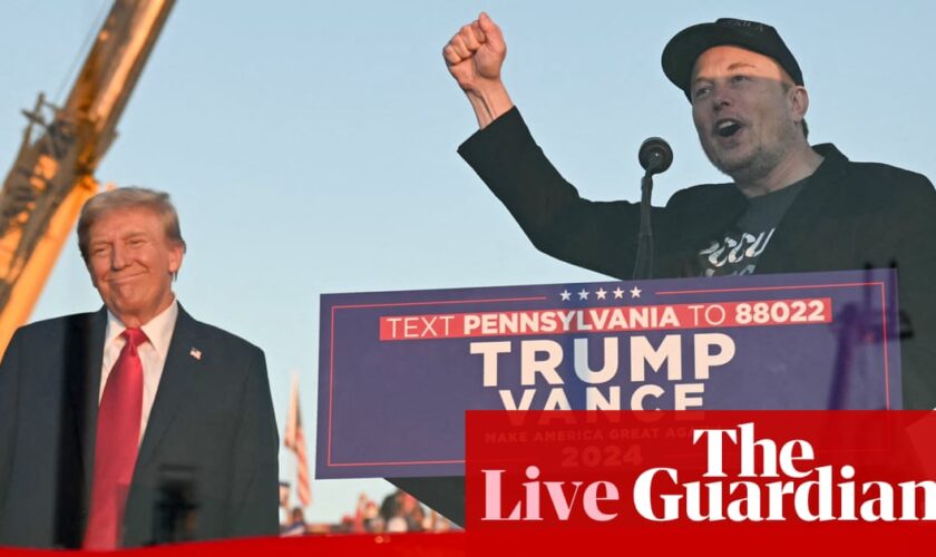 Elon Musk’s $75m puts him among largest Republican donors – US politics live