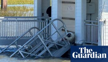 Georgia dock collapse: witness says gangway buckled from ‘too much weight’