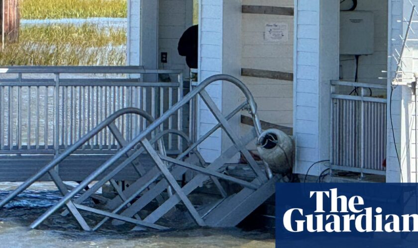 Georgia dock collapse: witness says gangway buckled from ‘too much weight’