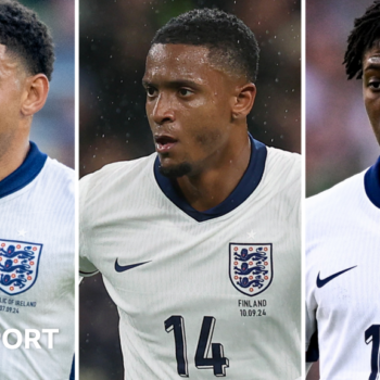 England's Morgan Gibbs-White, Ezri Konsa and Kobbie Mainoo