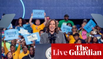 Harris kicks off birthday at Georgia church as Trump heads to McDonald’s in Pennsylvania – live