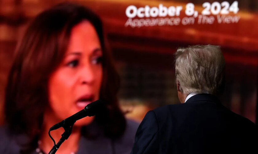 Harris presume de "resiliencia física y mental" y juega la carta de la salud contra Trump