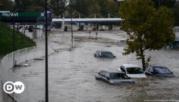 Heftige Regenfälle sorgen für Überschwemmungen in Frankreich