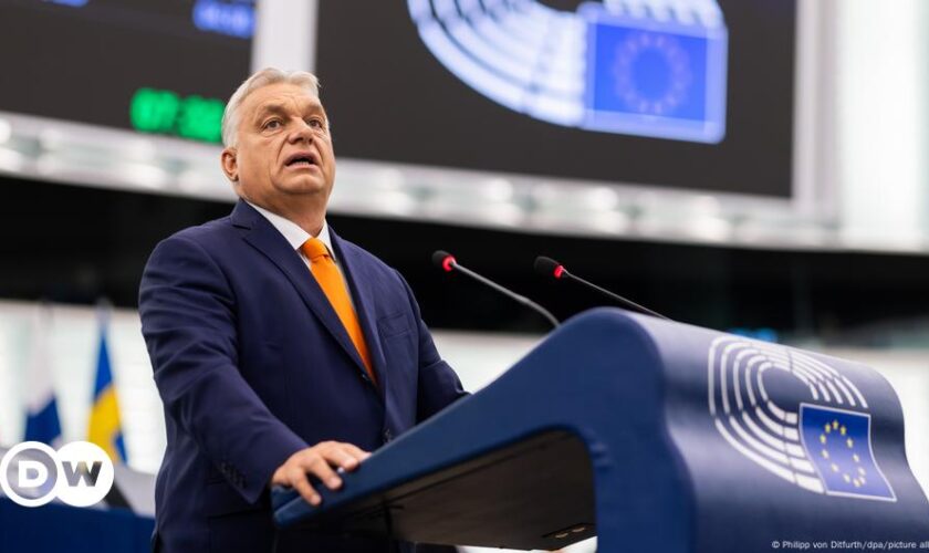 Hungary's Orban scorned by EU lawmakers after speech