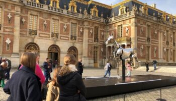 « Incroyable en vrai », le cheval métallique des JO de Paris fait sensation au château de Versailles