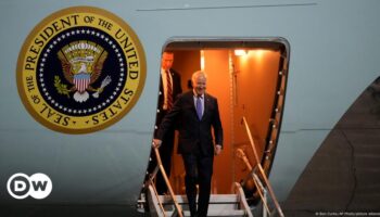 Joe Biden arrives in Germany for shortened farewell visit