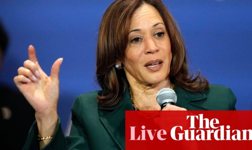 Kamala Harris to hold town hall with undecided voters after Donald Trump rejects second debate offer – US politics live