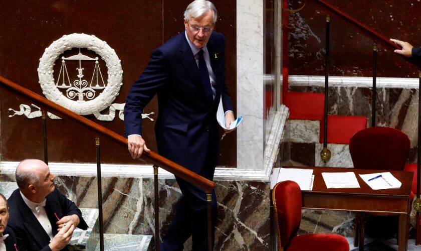 L'Assemblée nationale rejette largement la motion de censure déposée par la gauche contre le gouvernement Barnier