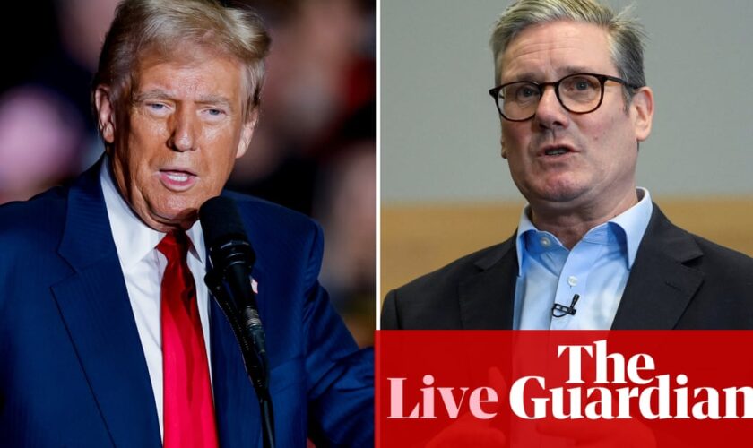 Labour plays down row with Donald Trump over claim of US election interference – UK politics live