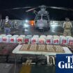 Mexico navy seizes more than eight tonnes of elicit cargo in record drugs bust