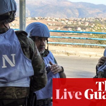 Middle East crisis live: EU chief says Israel firing on peacekeepers ‘not acceptable’; UN says personnel in Lebanon ‘increasingly in jeopardy’