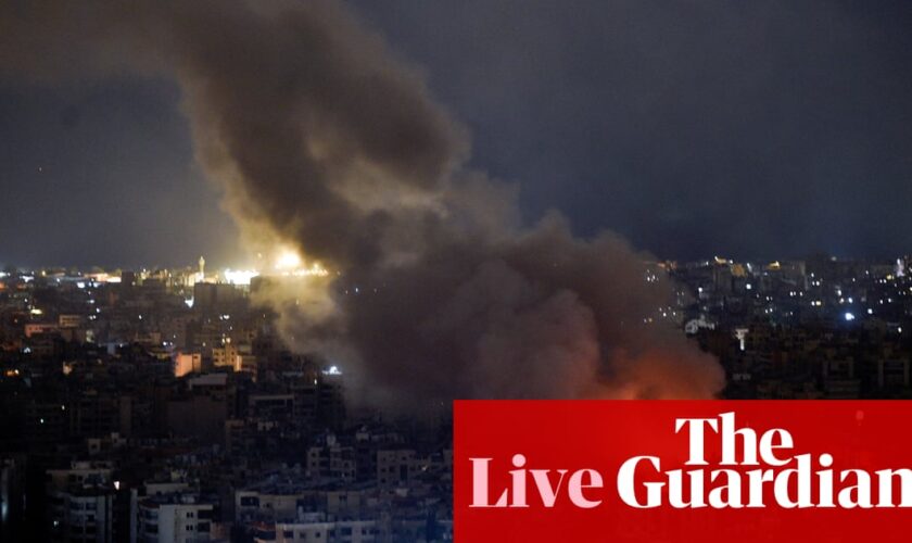 Middle East crisis live: Hezbollah rockets target Tel Aviv base after Israel strikes Beirut