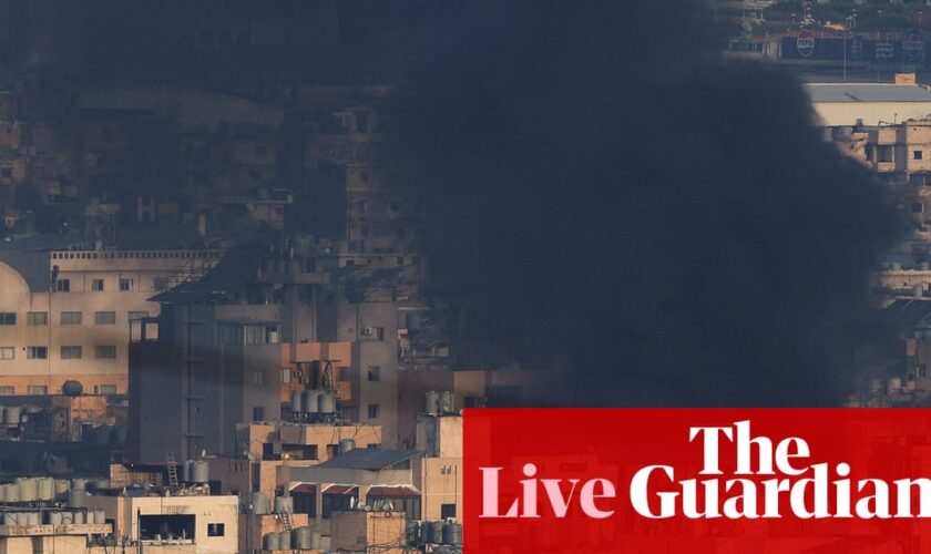 Middle East crisis live: Israel launches strikes on southern Beirut after US says it opposes ‘scope’ of bombing campaign