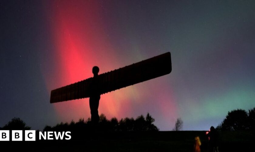 Northern Lights shimmer over UK in stunning photos