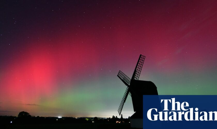 Northern lights seen across parts of England