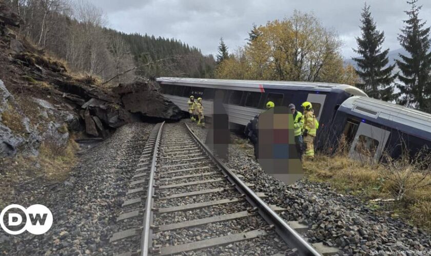 Norway train derails on north coast