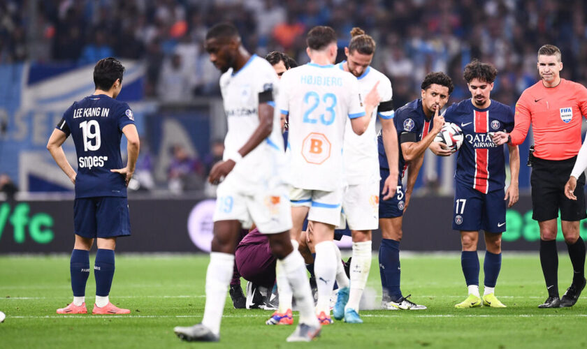 OM-PSG (0-3) : « Je vois la trace au niveau du sternum de Marquinhos »... L’arbitre justifie l’expulsion d’Harit