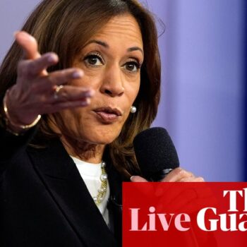 Obama and Springsteen to join Harris rally as Trump hits back at ‘fascist’ claim – US politics live