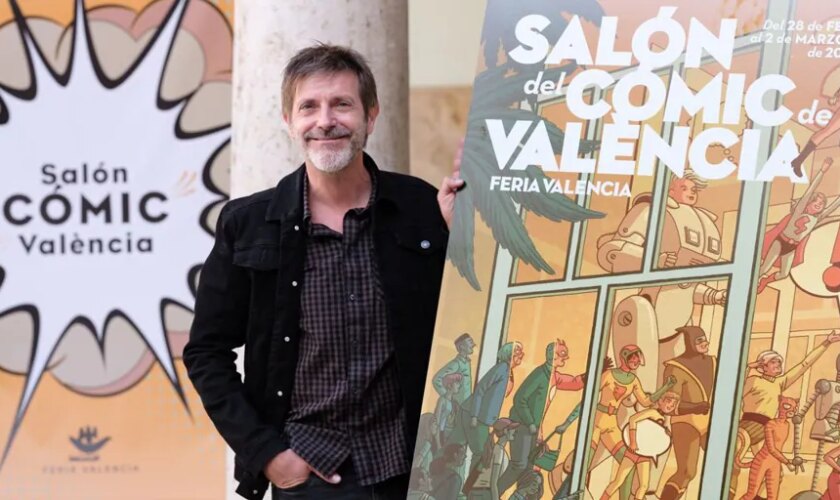 Paco Roca celebra una «gran fiesta» en su cartel para el Salón del Cómic de Valencia 2025