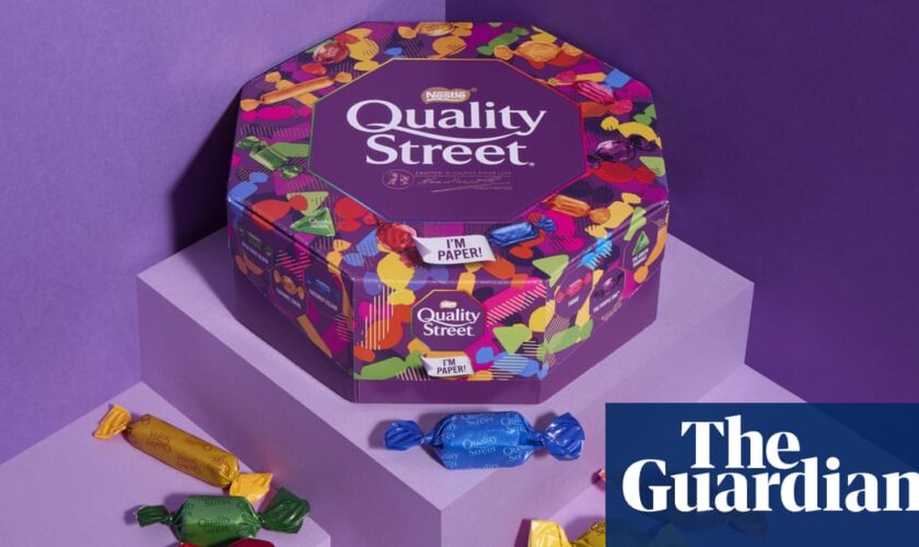 Plastic tub gets the snub as Nestlé tests paper container for Quality Street