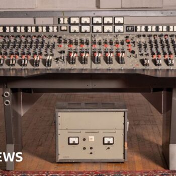 Recording console used by Beatles and found in skip up for auction