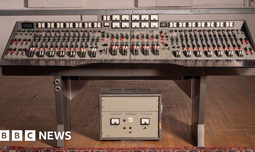 Recording console used by Beatles and found in skip up for auction