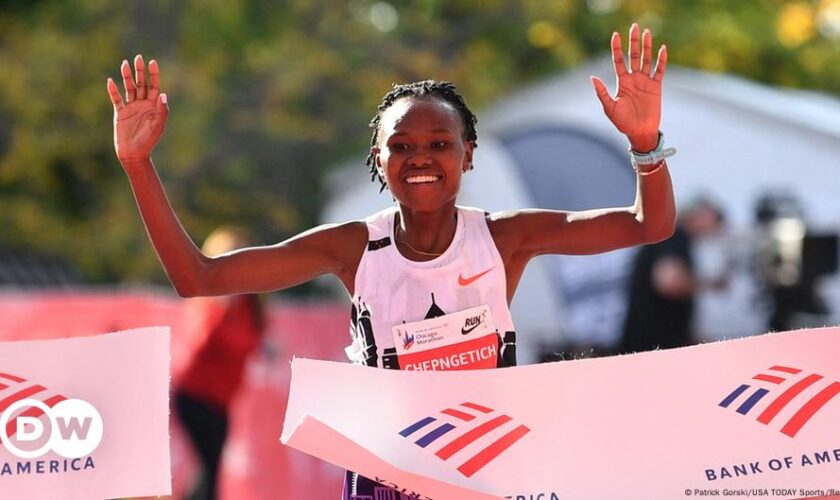 Ruth Chepngetich breaks marathon world record for women