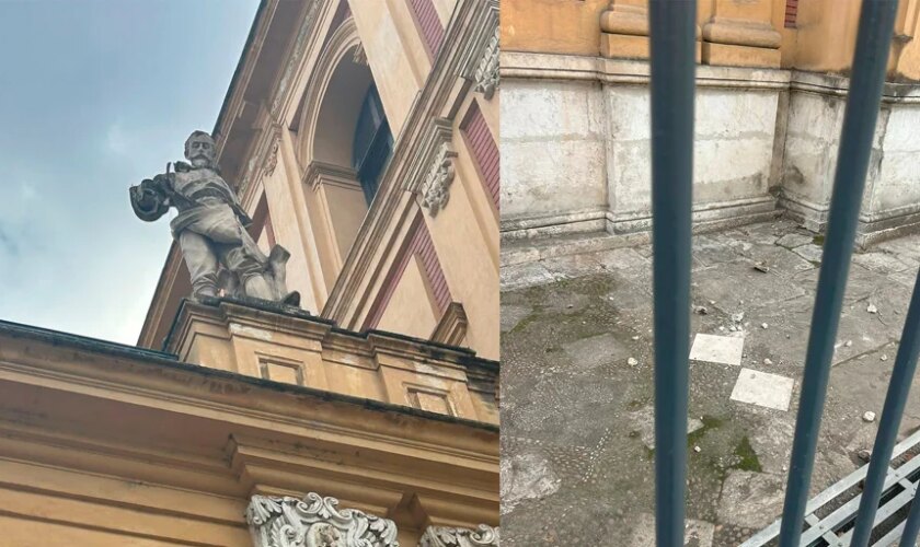 Se cae la cabeza del Gran Poder de la escultura de Martínez Montañés en el palacio de San Telmo de Sevilla