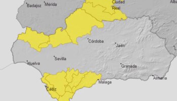 Sevilla, Cádiz, Huelva, Córdoba y Málaga, en alerta amarilla por lluvías intensas, aunque mejorará por la tarde