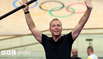 Sir Chris Hoy at the Olympic Games in Paris