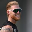 England captain Ben Stokes smiles while wearing sunglasses