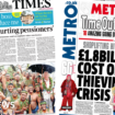 The Papers: Reeves 'risks hurting pensioners' and shoplifting 'crisis'