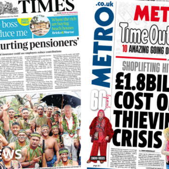 The Papers: Reeves 'risks hurting pensioners' and shoplifting 'crisis'