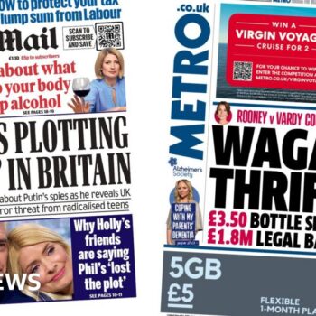 The Papers:  'Russia plotting mayhem' and 'Wagatha Thrifty'