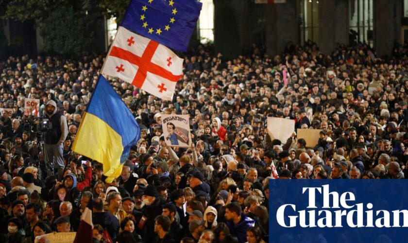 Thousands of Georgians demonstrate against contested election results