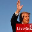 Trump to hold rally in Arizona as new polls show Harris in the lead – live