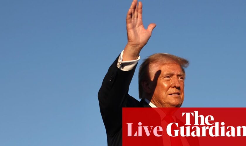 Trump to hold rally in Arizona as new polls show Harris in the lead – live