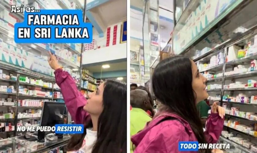 Una española en Sri Lanka explica cómo se venden los medicamentos en sus farmacias: «Es flipante»