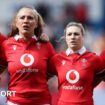 Natalia John, Georgia Evans, Keira Bevan and Lleucu George line up for Wales