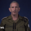 Watch: Israeli military chief announces strikes in Iran