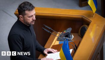 Zelensky presents 'victory plan' to Ukrainian parliament