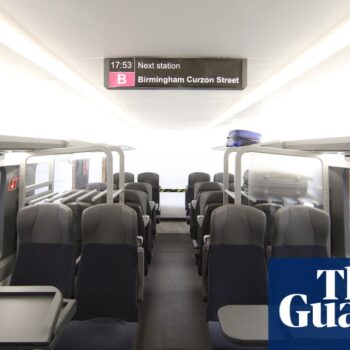 ‘Best-in-class’ seats and no bog-standard loos: first look at HS2 train interiors