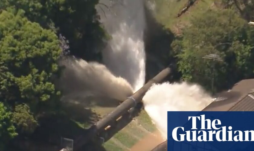 ‘It was just coming through the window’: wave of water rushes into Sydney homes after pipe bursts