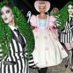 Maya Jama transforms into Beetlejuice for her annual star-studded Halloween bash while Jade Thirlwall steals the spotlight as Little Bo Peep