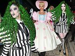 Maya Jama transforms into Beetlejuice for her annual star-studded Halloween bash while Jade Thirlwall steals the spotlight as Little Bo Peep