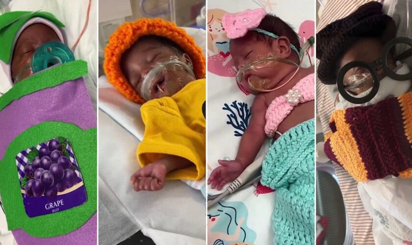 See NICU babies in adorable costumes for their first Halloween