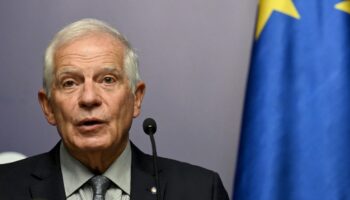 Le chef de la diplomatie de l'Union européenne Josep Borrell, le 2 octobre 2023 à Kiev