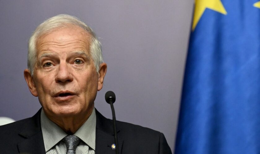 Le chef de la diplomatie de l'Union européenne Josep Borrell, le 2 octobre 2023 à Kiev