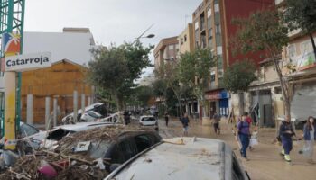 Volunteers have been helping with the clean-up operation in  Catarroja