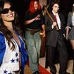 Kaia Gerber puts on a racy display as a Dallas Cowboys cheerleader as she joins Hailey Bieber, Cara Delevingne and Paris Hilton at Vas J Morgan and Michael Braun's Halloween party